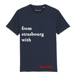 T-shirt sunset orange from strasbourg with amour