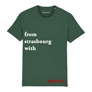 T-shirt vert from strasbourg with amour