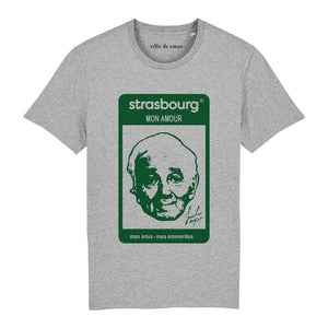 T-shirt gris Strasbourg mon amour